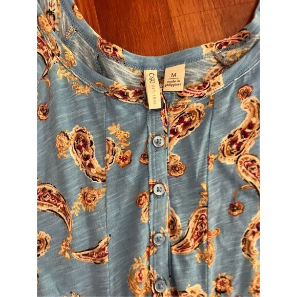 Cato  Paisley Casual Top size Medium - Picture 6 of 8